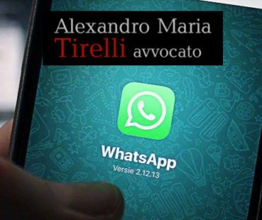 Sms e messaggi WhatsApp: Cassazione penale, sez. V, sentenza 16/01/2018 n° 1822